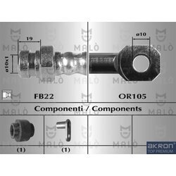 Brzdová hadica AKRON-MALO 80564