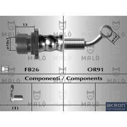 Brzdová hadica AKRON-MALO 80969