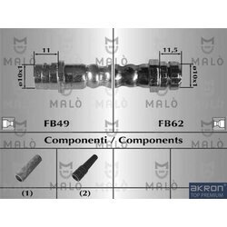 Brzdová hadica AKRON-MALO 81012