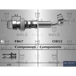 Brzdová hadica AKRON-MALO 80787