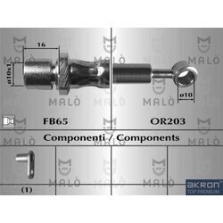 Brzdová hadica AKRON-MALO 80858