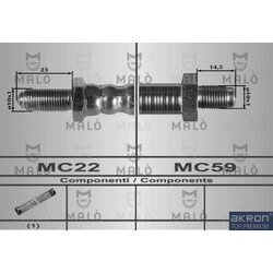 Brzdová hadica AKRON-MALO 80341