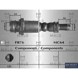 Brzdová hadica AKRON-MALO 80698