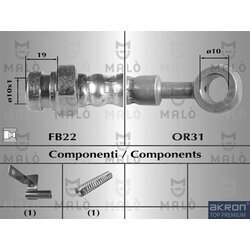Brzdová hadica AKRON-MALO 80479