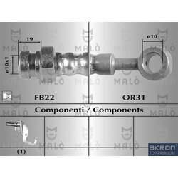 Brzdová hadica AKRON-MALO 80513