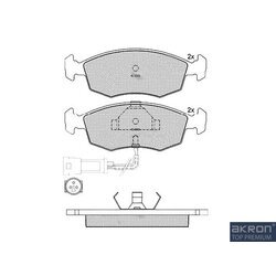 Sada brzdových platničiek kotúčovej brzdy AKRON-MALO 1050521