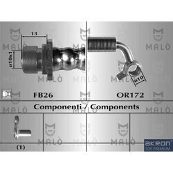 Brzdová hadica AKRON-MALO 80769