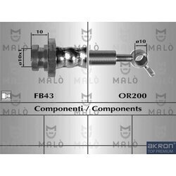 Brzdová hadica AKRON-MALO 80818