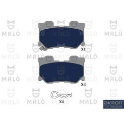 Sada brzdových platničiek kotúčovej brzdy AKRON-MALO 1051317