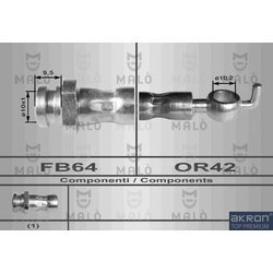 Brzdová hadica AKRON-MALO 80041