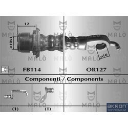 Brzdová hadica AKRON-MALO 80650