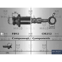 Brzdová hadica AKRON-MALO 80936