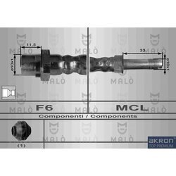 Brzdová hadica AKRON-MALO 8910