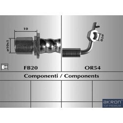 Brzdová hadica AKRON-MALO 80138