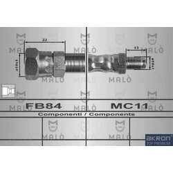 Brzdová hadica AKRON-MALO 80338