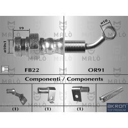 Brzdová hadica AKRON-MALO 80507
