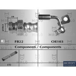 Brzdová hadica AKRON-MALO 80523
