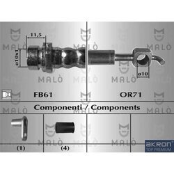 Brzdová hadica AKRON-MALO 80751