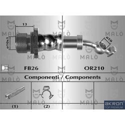 Brzdová hadica AKRON-MALO 80989