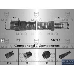 Brzdová hadica AKRON-MALO 81032