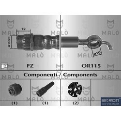 Brzdová hadica AKRON-MALO 80840