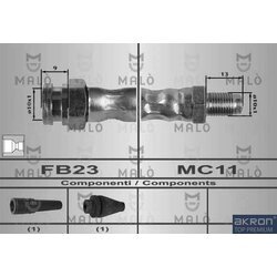 Brzdová hadica AKRON-MALO 80180
