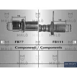 Brzdová hadica AKRON-MALO 80881