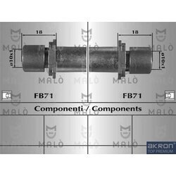 Brzdová hadica AKRON-MALO 80962