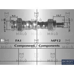 Brzdová hadica AKRON-MALO 8309
