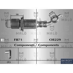 Brzdová hadica AKRON-MALO 80957