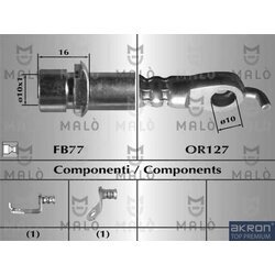 Brzdová hadica AKRON-MALO 80879