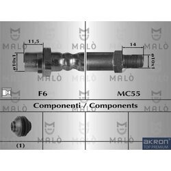Brzdová hadica AKRON-MALO 80949