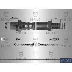 Brzdová hadica AKRON-MALO 81031