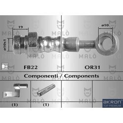 Brzdová hadica AKRON-MALO 80478