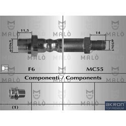 Brzdová hadica AKRON-MALO 80658