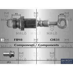 Brzdová hadica AKRON-MALO 80984