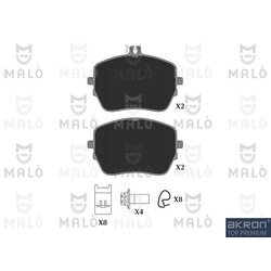 Sada brzdových platničiek kotúčovej brzdy AKRON-MALO 1051355