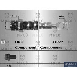 Brzdová hadica AKRON-MALO 80722