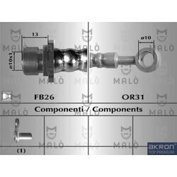 Brzdová hadica AKRON-MALO 80970
