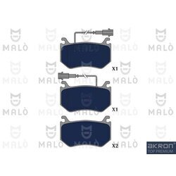 Sada brzdových platničiek kotúčovej brzdy AKRON-MALO 1051335