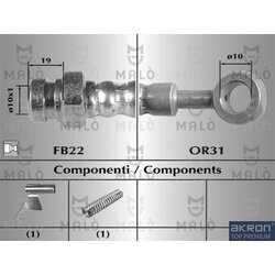 Brzdová hadica AKRON-MALO 80484