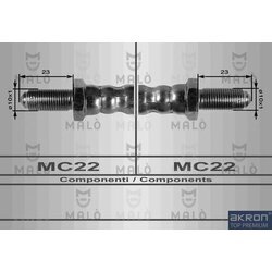 Brzdová hadica AKRON-MALO 8200