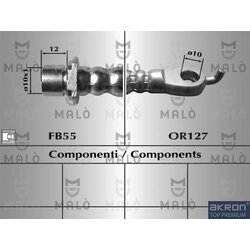 Brzdová hadica AKRON-MALO 8957