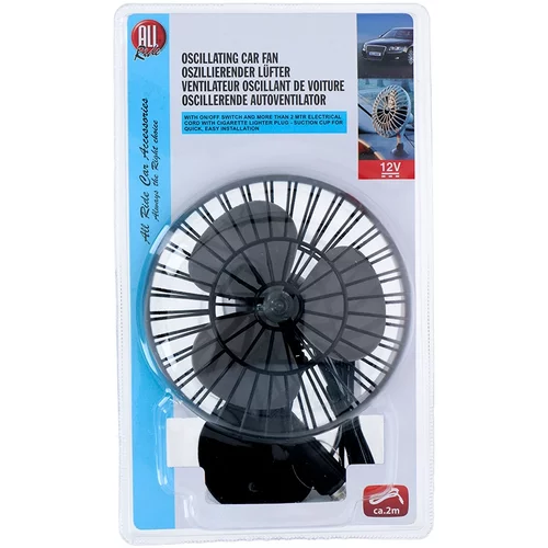 ALLRIDE Autoventilátor plast 12 V 13 cm