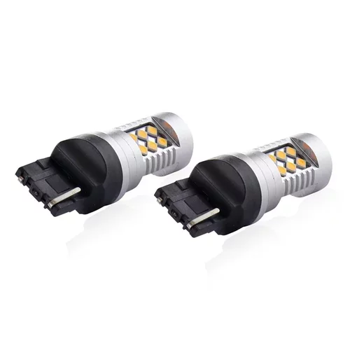 LED žiarovky CANBUS 3030 24SMD T20 7440 WY21W Oranžová 12V/24V AMIO - obr. 6