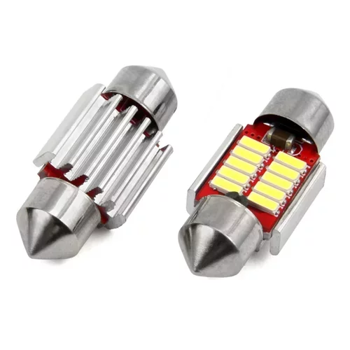 LED žiarovky CANBUS 4014 10SMD Festoon C5W C10W C3W 31mm White 12V/24V AMIO - obr. 1