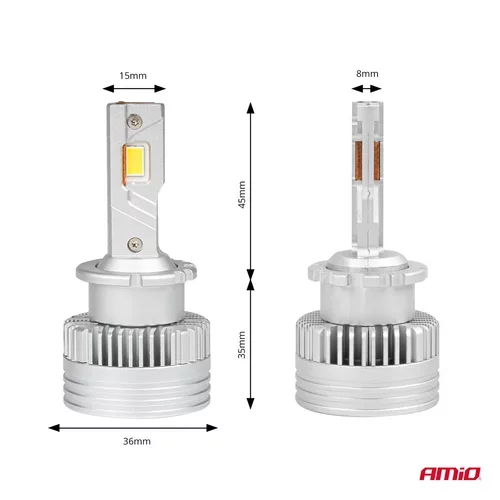 LED žiarovky hlavného svietenia D4S/D4R D-Basic Series AMiO-03629 - obr. 2