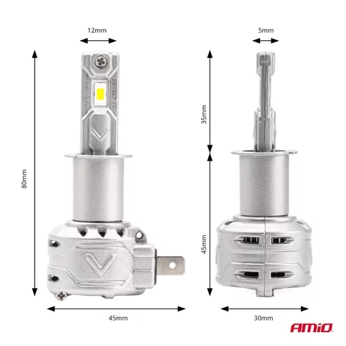 LED žiarovky hlavného svietenia H3 X2 Series AMiO - obr. 2