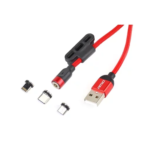 Multikábel USB Lightning/USB C/micro USB 1m UC-08 AMIO