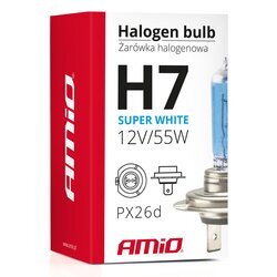 Halogénová žiarovka H7 12V 55W UV filter (E4) Super White AMIO - obr. 4